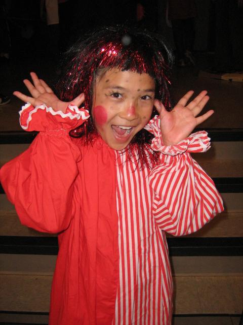 Jessica in her school play