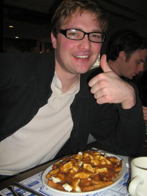 Delicious poutine from a franco-american diner